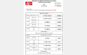 Départementaux Cross 85