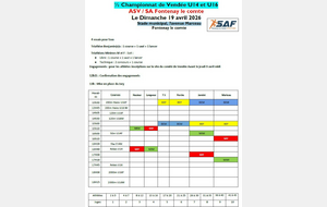 ½ Championnat de Vendée U14 et U16