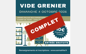 Vide-Grenier du club 2026 - Complet